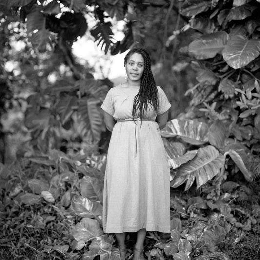 A portrait of Akiemi Glenn, founder of the Popolo Project, Hina Luna’s Love In Action feature