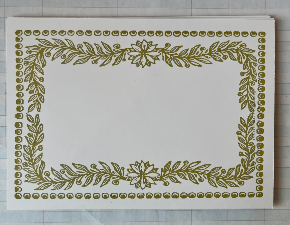 Gold Garland Frame Stationary