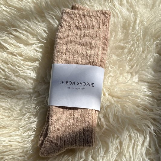 Peachy Keen Cotton Cottage Socks