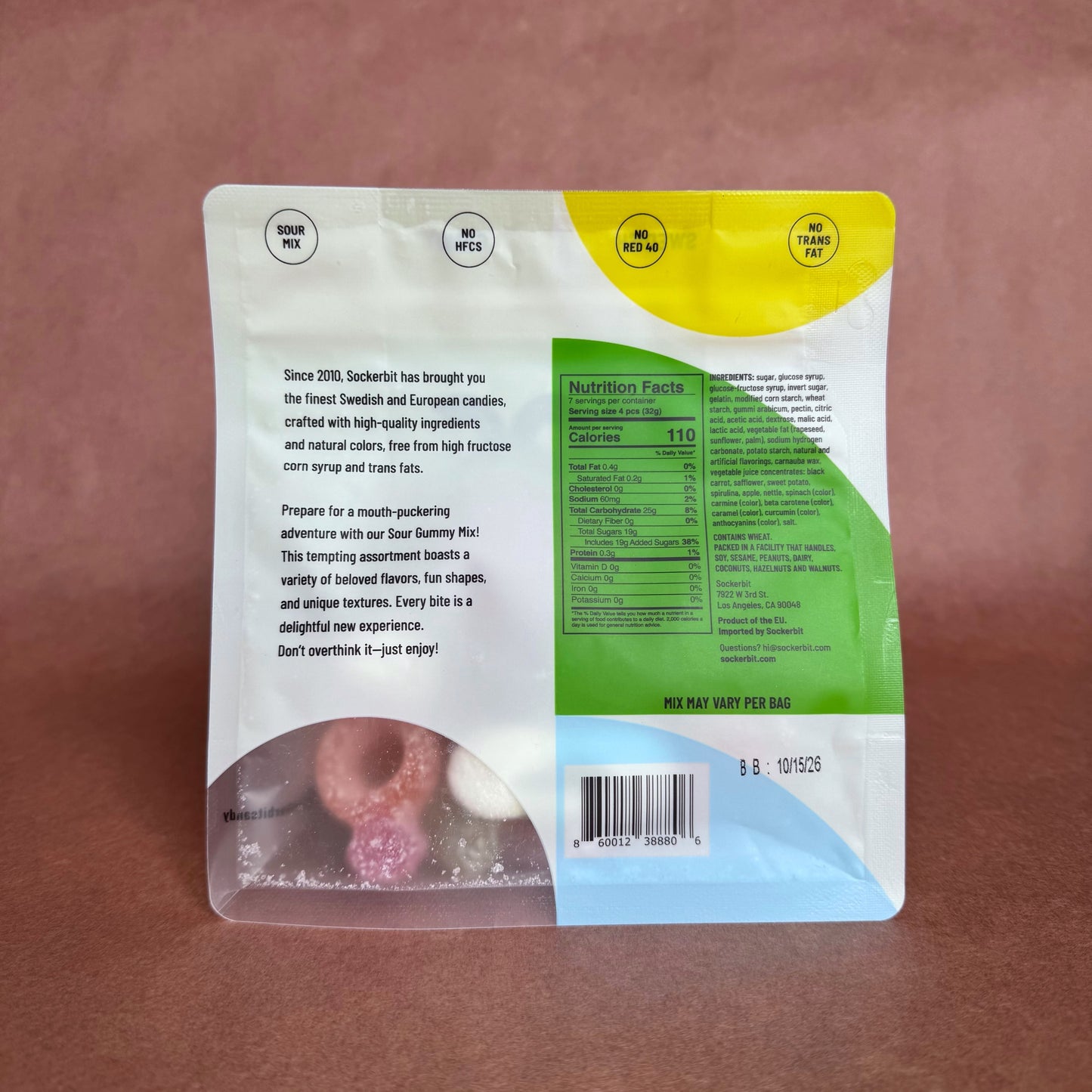 Swedish Sour Gummy Candy Mix