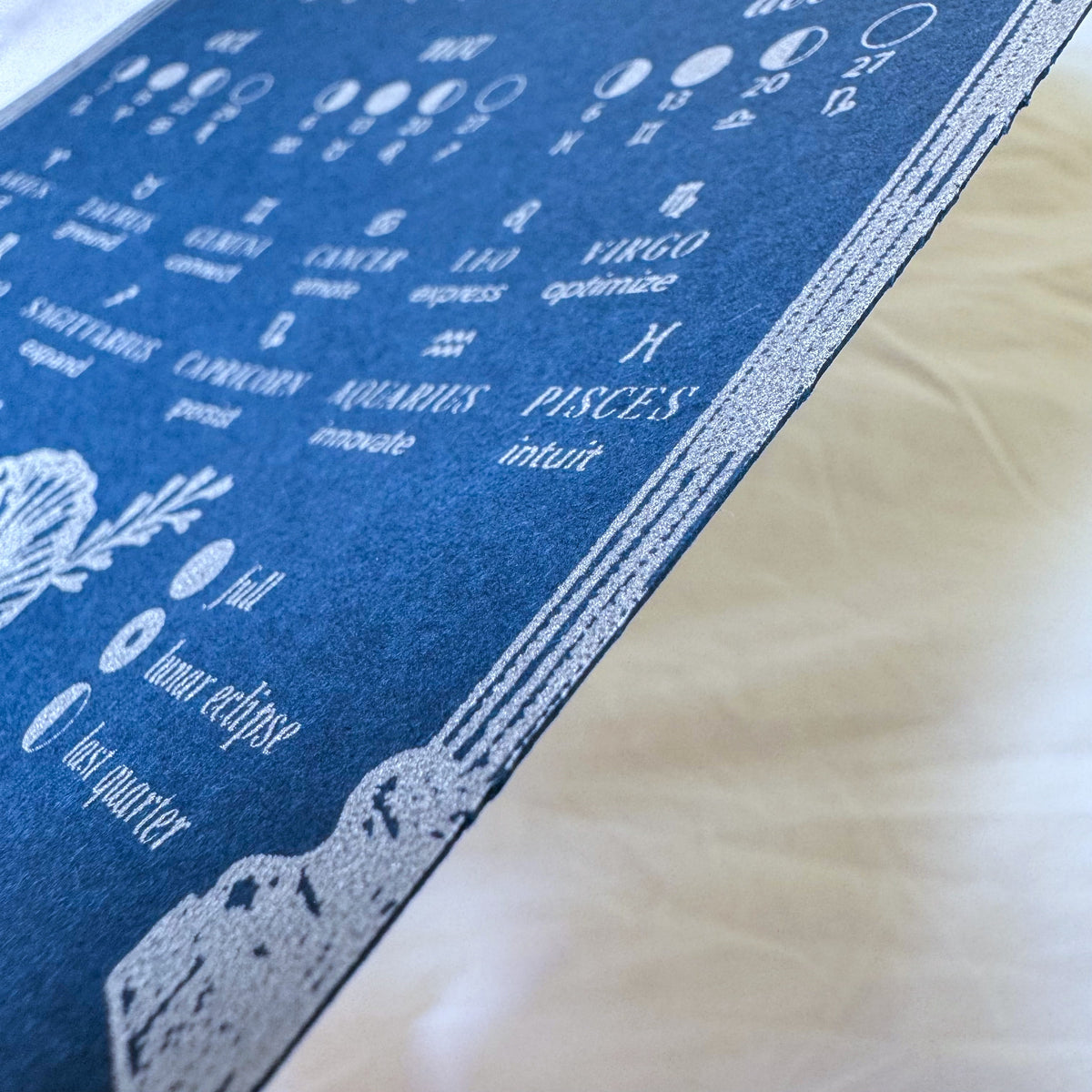 2027 Moon Calendar Print