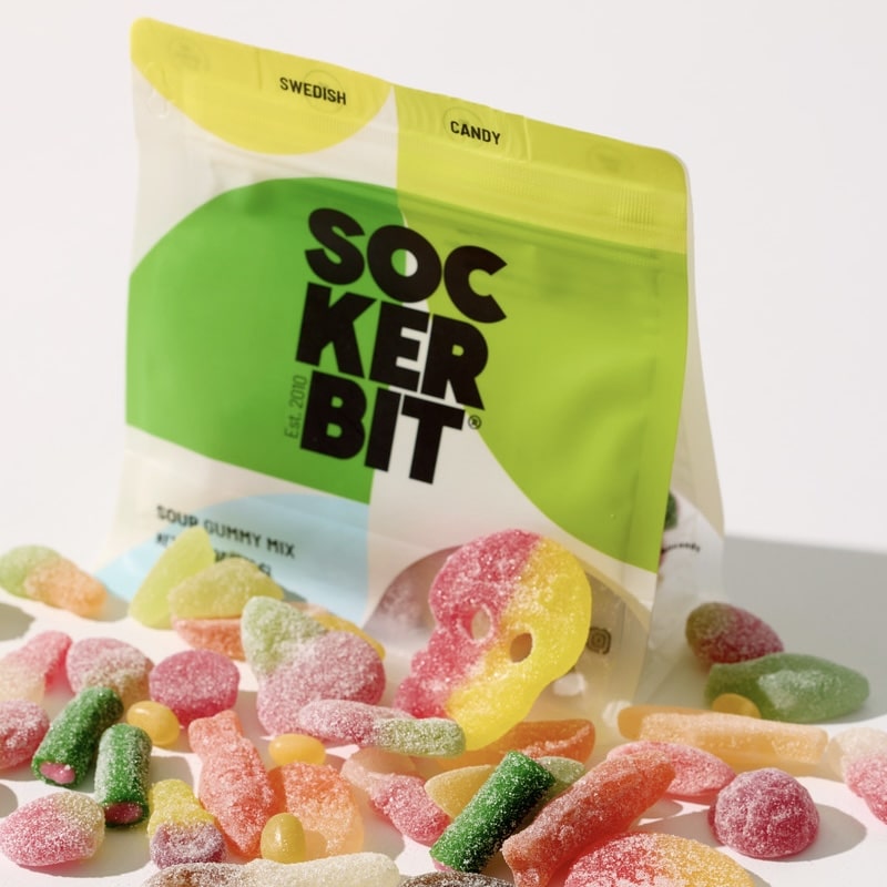 Swedish Sour Gummy Candy Mix