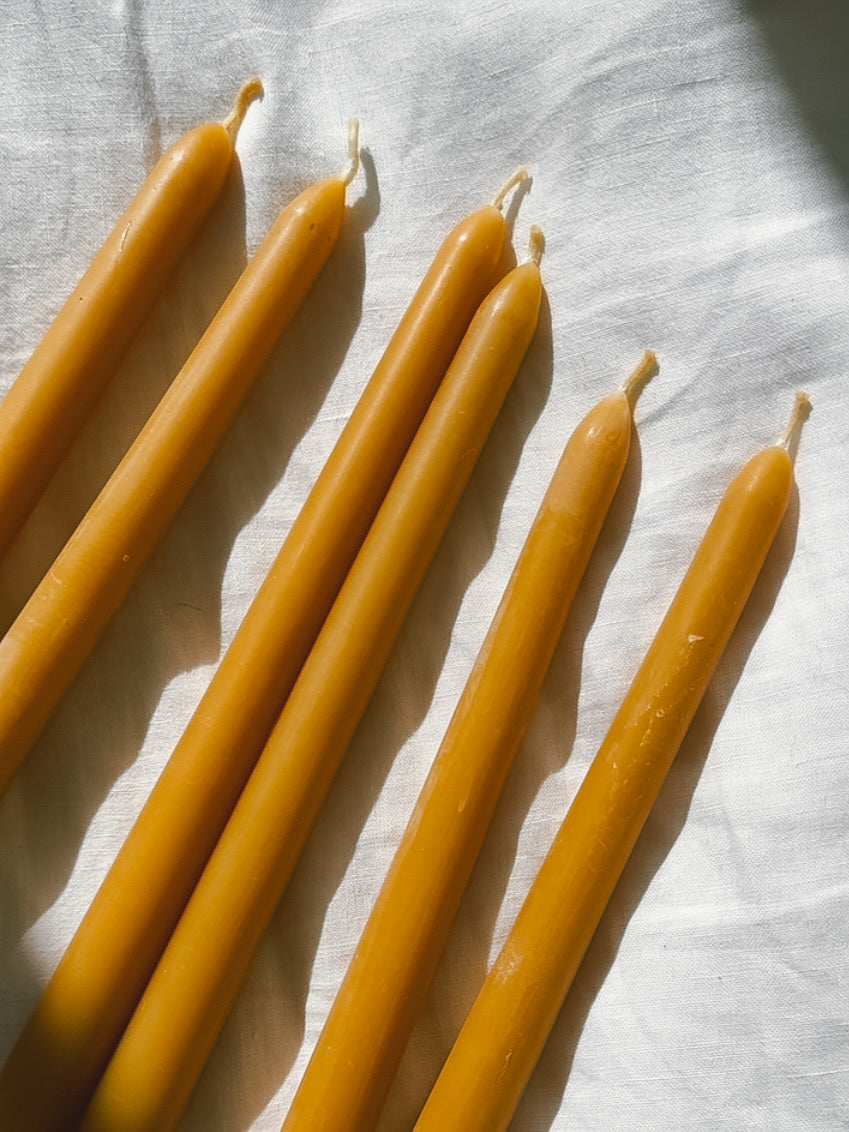 Hawaiian Beeswax Taper Candles