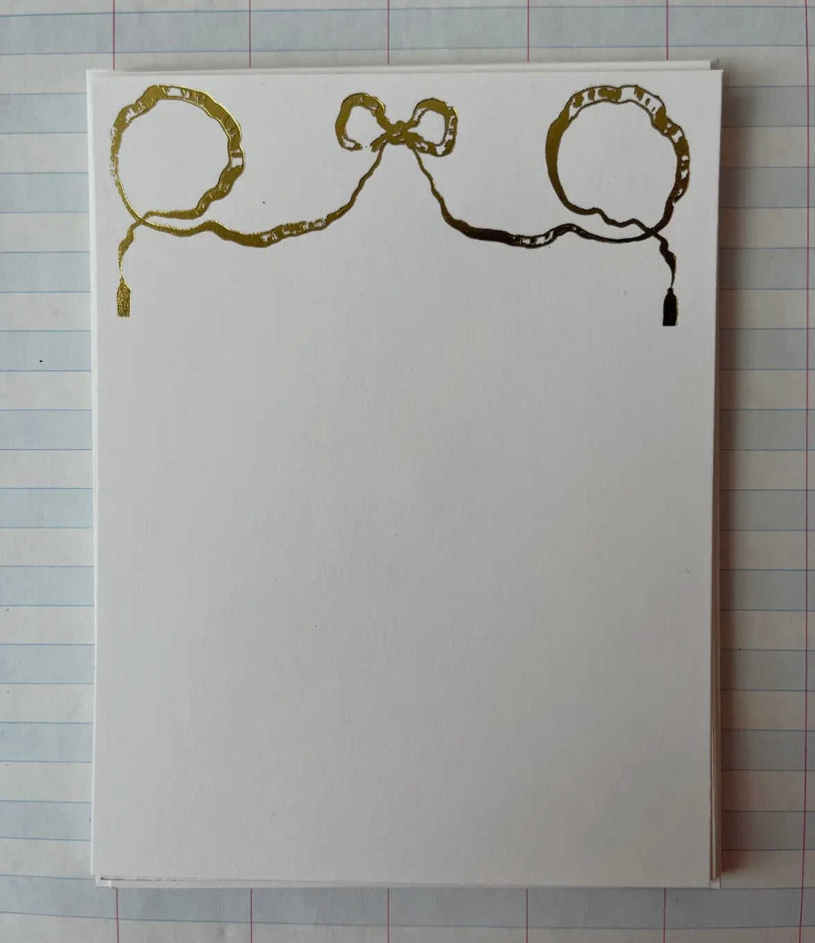 Gold Foil Pressed Stationary