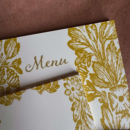 Menu & Placecard Set