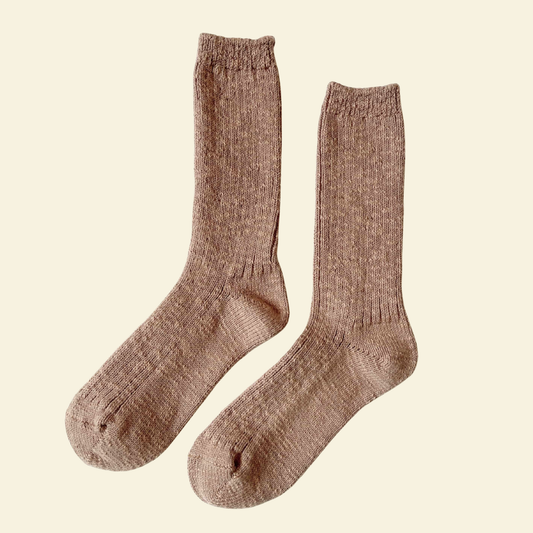 Toffee Cotton Cottage Socks