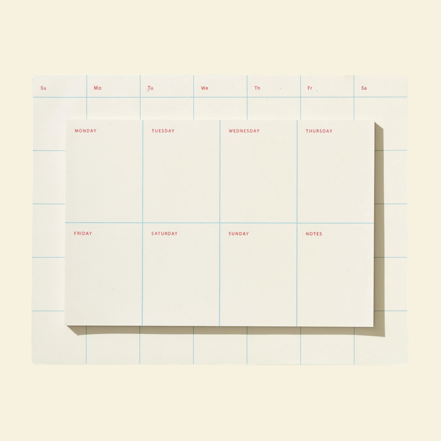 Open-Dated Weekly & Monthly Calendar Notepads