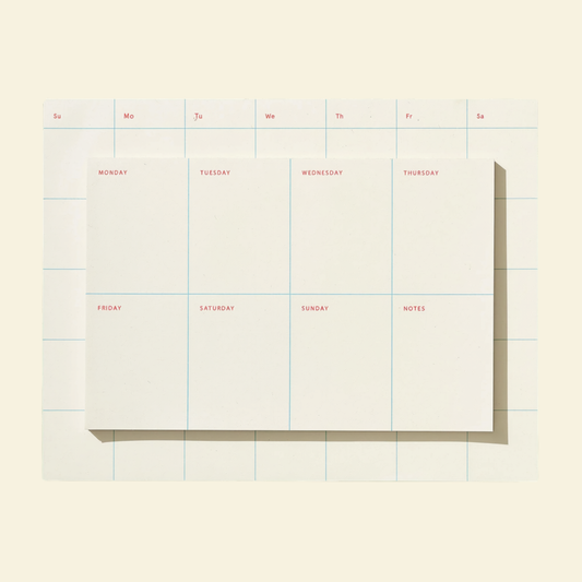 Open-Dated Weekly & Monthly Calendar Notepads